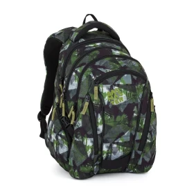 Bagmaster BAG 26 A studentský batoh – zeleno-šedý Zelená 30 l 230406