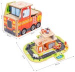 Dřevěná hasičská stanice 2 v 1