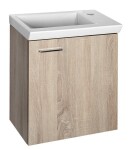 AQUALINE - ZOJA/KERAMIA FRESH umyvadlová skříňka 44x50x25,3cm, dub platin 51046DP