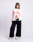 Tričko Thinking MU Flower Contrast Emily Tee WHITE