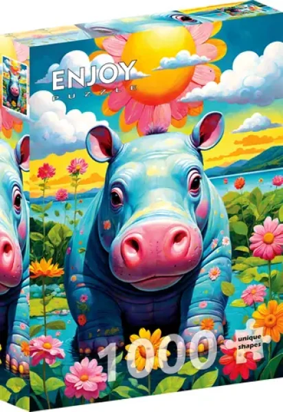 ENJOY Puzzle Sluníčkový hrošík