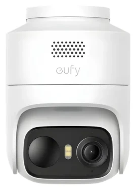 Anker eufy C37 bílá / Venkovní IP kamera / 2K / 360° pan/tilt / noční vidění / microSD / Wi-Fi (T814X321)