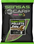 Sensas Super Feed Fishy Hemp / Pelety / 650 g / 4 mm (18873)