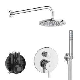 IDEAL STANDARD - CeraLine Sprchový set s baterií pod omítku, s tělesem, průměr 20 cm, chrom BD192AA