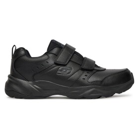 Tenisky Skechers HANIGER 58356 BBK Syntetický materiál,Přírodní kůže (useň) - Lícová