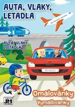Auta, vlaky, letadla - Omalovánky A5+ - Kolektiv
