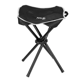 NILS Camp NC3010 černá / Skládací stolička / Nosnost: 100 kg (5907695545227)