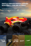 Mamido RC Monster Truck 1:16 Max 35 km/h dosah 100m 2.4Ghz 4x4 Bezkartáčový motor Barva: Červená