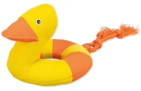 TRIXIE Aqua kachna na laně 20/36 cm / Hračka pro psy / Plovoucí / Aportovací / Polyester (G14-334530)