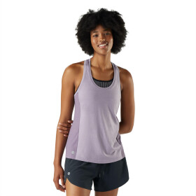 Dámské merino tílko SMARTWOOL Women's Active Mesh Racerback Tank, Purple Storm Heather velikost: L