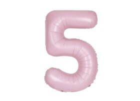 Balónek narozeniny číslo 5 světle růžový 86 cm Balónek narozeniny číslo 5 světle růžový 86 cm