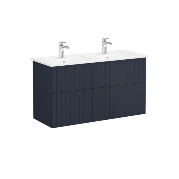 Koupelnová skříňka s umyvadlem VitrA Root 120x67x46 cm modrá mat ROOTG120BINTS ROOTG120BINTS