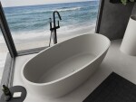 MEXEN - Torino volně stojící vana litý mramor 155 x 78, beton mat - 57271557810 57271557861