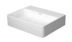 DURAVIT - DuraSquare Umývátko 45x35 cm, bez přepadu, bez otvoru pro baterii, DuraCeram, WonderGliss, bílá 07324500701