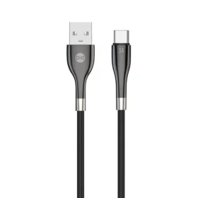Forever Sleek Kabel USB-A (M) - USB-C (M) 1m černá / 3 A (5900495082695)