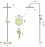 REA - Sprchový set s termostatickou baterií 150mm VINCENT černá REA-P6600