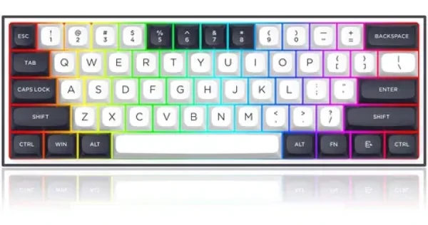 Redragon ALCOR K717WB-RGB-PRO bílo-černá / Herní klávesnice / mechanická / RGB / BT / USB (K717WB-RGB-PRO)