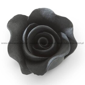 Dortisimo Cukrová dekorace Růže černé perleťové (16 ks)