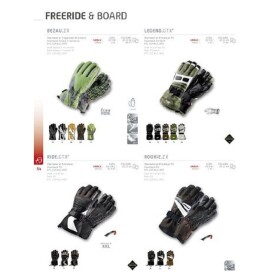 Rukavice ZANIER BEZAU ZX 210017.001 barva limet/šedá