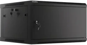 Lanberg WF01-6606-00B černá / Nástěnný rozvaděč / 19" / 6U / 600×600 mm / kovové dveře (WF01-6606-00B)