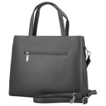 Módní dámská koženková kabelka do ruky Briana, tmavě šedá