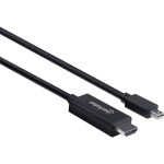 Digitus kabelový adaptér DisplayPort DP - HDMI typu A M - M 1.0 m / s blokováním DP 1.2 HDMI 2.0 / 4K / 60Hz / CE / bl (AK-340303-010-S)