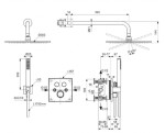 IDEAL STANDARD - CeraTherm Navigo Sprchový set s termostatem pod omítku, s tělesem, 30x30 cm, chrom A7773AA