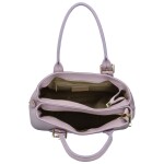 Módní dámská kožená kabelka do ruky Wahi, fialová