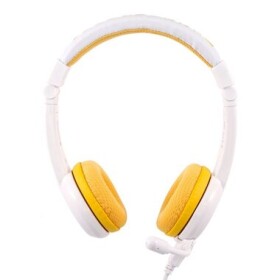 BuddyPhones School - žlutá / Dětská sluchátka s mikrofonem / 3.5 mm jack / 1.4 m (BP-SCHOOLP-YELLOW)