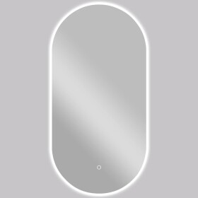 CERANO Koupelnové LED zrcadlo Argento - 40x80 cm
