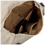 Trendy dámský koženkový kabelko-batoh Vexen, krémový