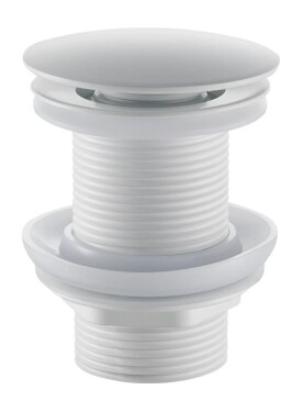 Cerano Umyvadlová výpusť, 5/4“ click-clack bez přepadu, bílá matná, CER-CC-W