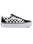 Vans OLD SKOOL PLATFOR (CHECKERBOARD)BLK/TR WHT dámské boty 36EUR