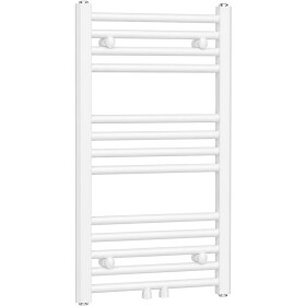 CERANO Koupelnový radiátor Benito - středové připojení 50mm/boční - 265 W - bílá lesklá - 700x450 mm