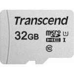 Transcend 300S 32GB / MicroSDHC / UHS-I U1 / Class 10 / R: 95MBps / W: 45MBps / + SD adaptér (TS32GUSD300S-A)