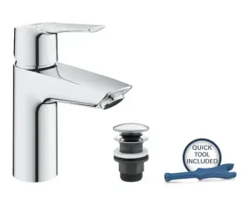 Grohe QuickFix Start - Umyvadlová baterie s výpustí Push-Open chrom (23550002)