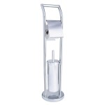 OLSEN SPA - WC štětka + držák papíru, pochromovaný kov KD02070139