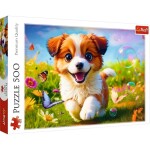 Puzzle Veselý pejsek 500 dílků