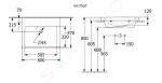 VILLEROY & BOCH - Subway 3.0 Umyvadlo nábytkové 600x470 mm, bez přepadu, bez otvoru pro baterii, alpská bílá 4A706F01