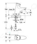 GROHE - Eurodisc SE Samouzavírací umyvadlová baterie, chrom 36233000