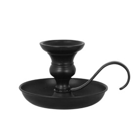Strömshaga Kovový svícen Gunnar Black, černá barva, kov