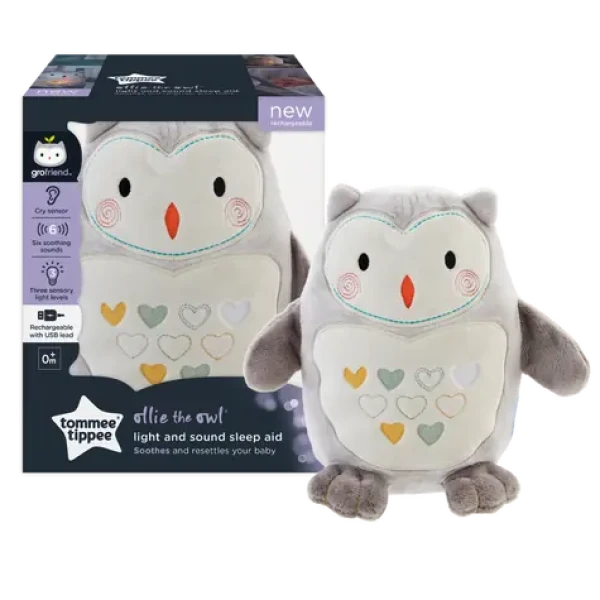 Tommee Tippee noční světlo s hudbou Grofriend Ollie the Owl