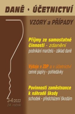 DÚVaP 3-4/2023 Příjmy ze samostatné činnosti a jejich zdanění