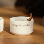 Räder Porcelánový svícen na čajovou svíčku Magical, bílá barva