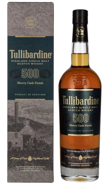 Tullibardine 500 Sherry Finish Whisky 43% 0,7 l (tuba)