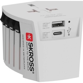 Skross 1302962 cestovní adaptér MUV USB (AC)