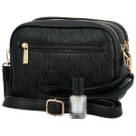 Stylová dámská koženková crossbody kabelka Ronda, černá