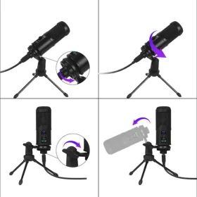 Varr Tube / Herní mikrofon / kardioid / USB / stativ (100001794063)