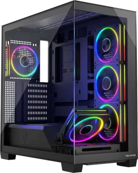 Modecom Volcano Stellar 5F ARGB černá / Počítačová skříň / ATX / E-ATX
