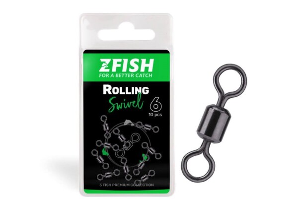 Zfish Obratlík Rolling Swivel Velikost 8 28kg 10ks (ZF-6230)